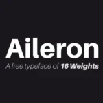 Aileron font