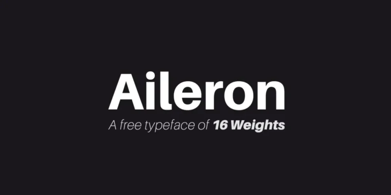 Aileron font