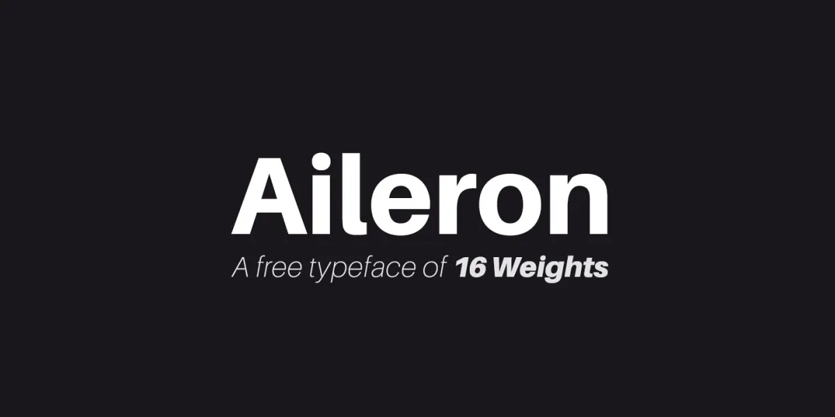Aileron font