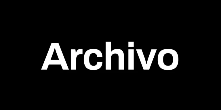 Archivo font